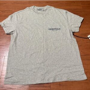 Grey Fear of God Essentials shirt